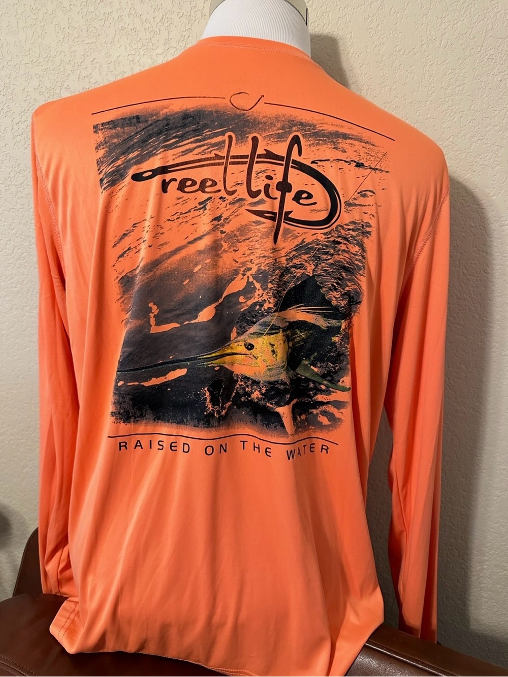 Reel Life | “Raised On the Water” SPF Long Sleeve Shirt - Men’s XL
